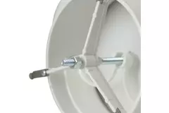 Ventilatie toevoerventielen kunststof 125 mm RAL 9003 met klemveren en schone sector - VST125