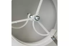 Ventilatie toevoerventielen kunststof 125 mm RAL 9003 met klemveren en schone sector - VST125