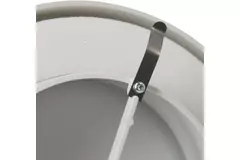 Ventilatie toevoerventielen kunststof 125 mm RAL 9003 met klemveren en schone sector - VST125
