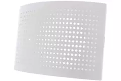 Ventilatie toevoer ventiel Ø 125mm met geperforeerde kap voor wandmontage WIT - DTQA125