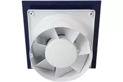 Air Roxy badkamerventilator met aansluitdiameter 100 mm met timer en vertraagde start - kunststof front blauw