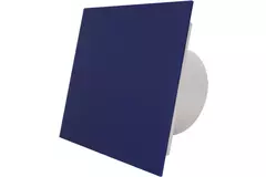 Air Roxy badkamerventilator met aansluitdiameter 100 mm met timer en vertraagde start - kunststof front blauw