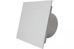 Badkamer ventilator Ø 100 mm - kunststof front glanzend wit