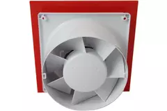 Air Roxy badkamerventilator met aansluitdiameter 100 mm met trekkoord en stekker - kunststof front rood
