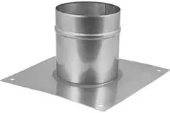 Vloerplaat voor buis diameter 130 mm - 200 mm hoogte opstand I304