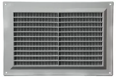 Ventilatierooster rechthoekig met grill 250x170 grijs  - VR2517P