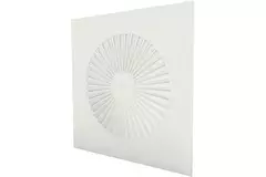 Diffuseur à jet hélicoïdal carré 594x594 avec ailettes Ø500mm